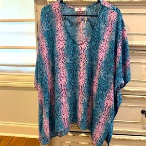 Buddy Love Reptile Tunic s/m pink/turquoise
